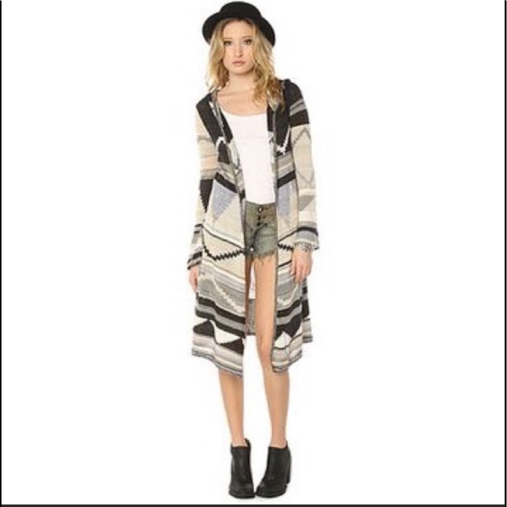 Free People Lima Blanket knit hooded cardigan Size Small